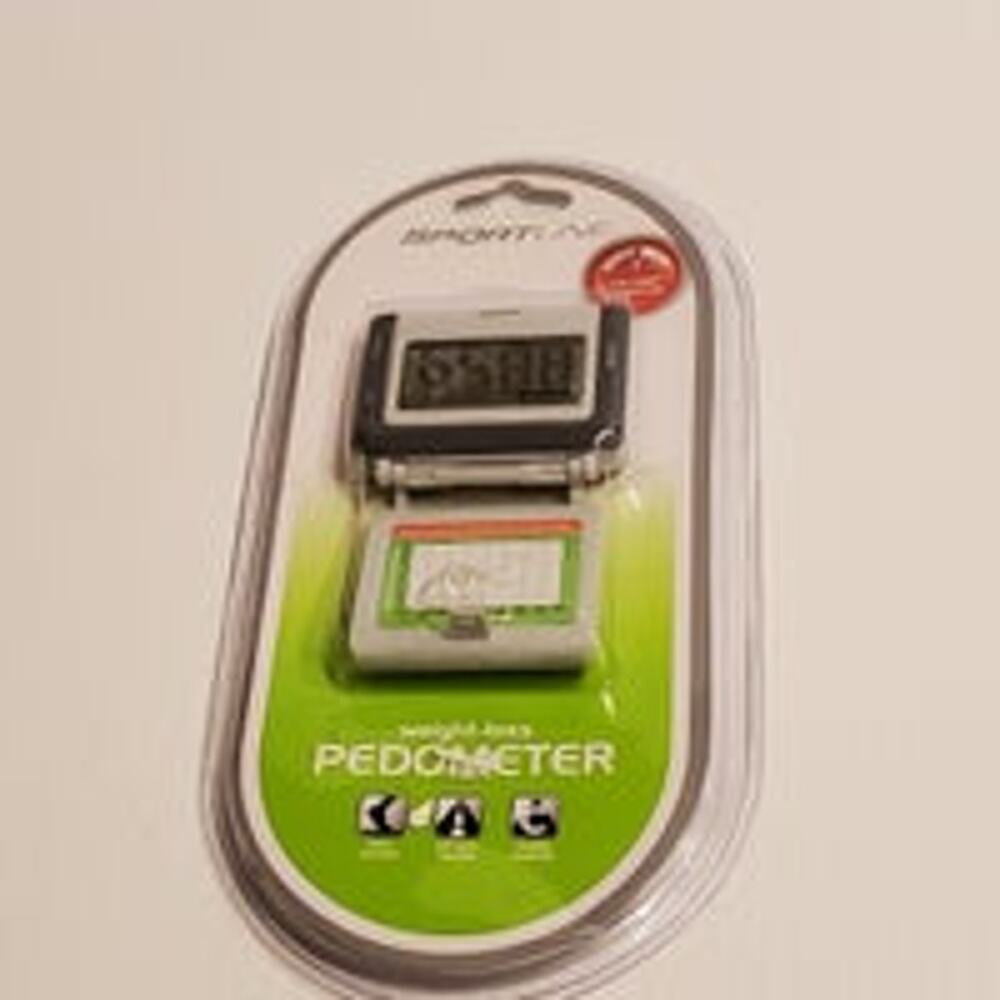 Sportline Weight Loss Pedometer With Step Counter Distance Tracker New Sealed.
